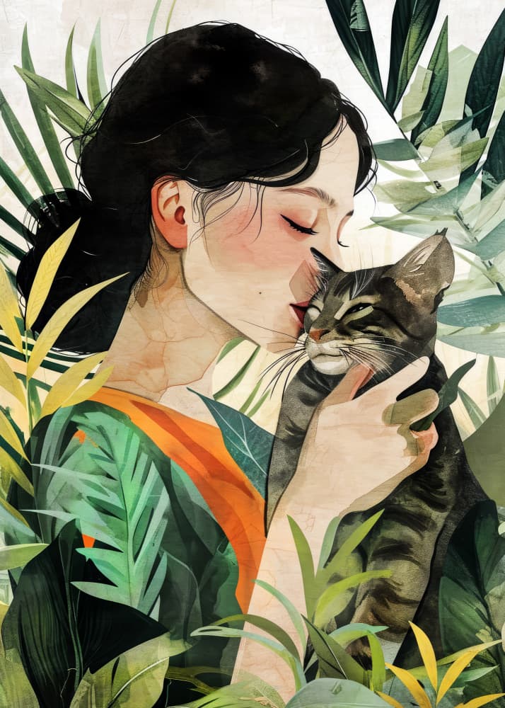 Kitty I Love You 1 by Justyna Jaszke — canvas wall art