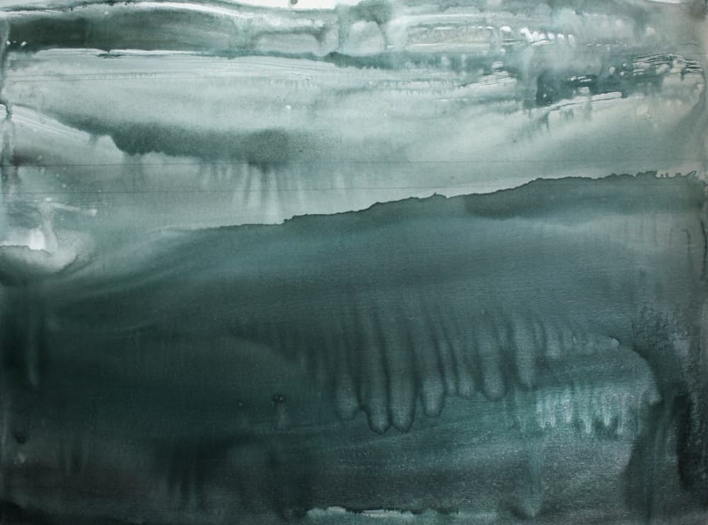 Deep Blue Fluidity by Deb Chaney — canvas wall art
