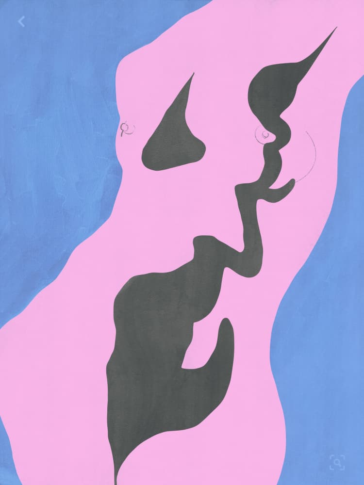 Abstract Embrace by Little Dean — canvas wall art