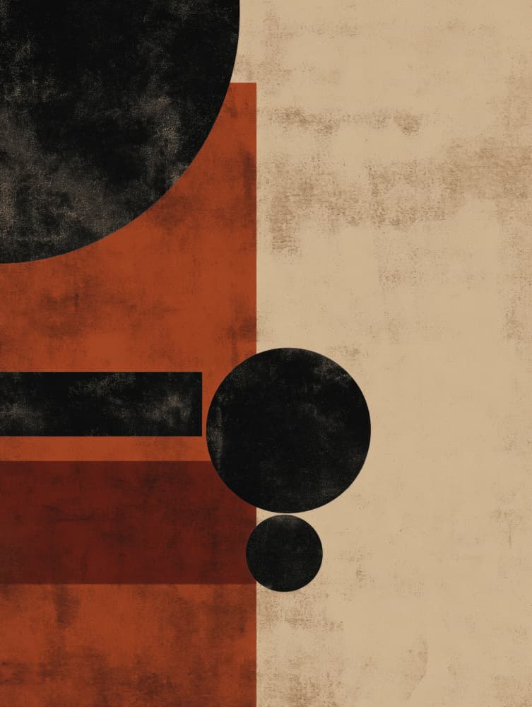 Earthy Geometric Forms by Imaginative — canvas wall art
