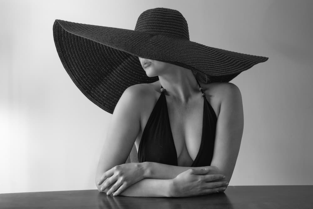 Black Hat Glamour by Colin Dixon — canvas wall art