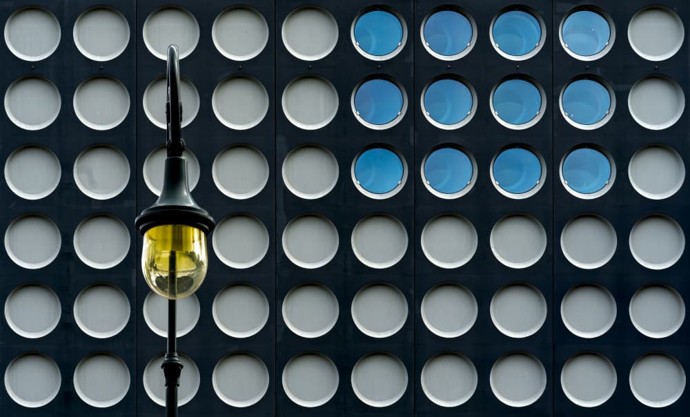 Modern Circular Facade by Greetje van Son — canvas wall art