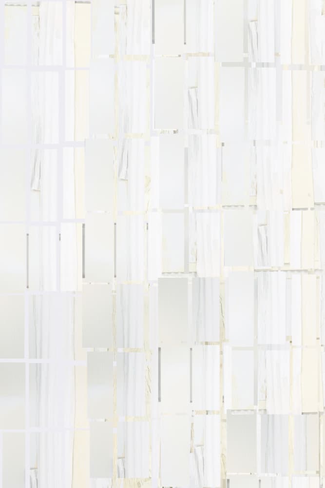 Clean White Grid Pattern by cartissi — canvas wall art