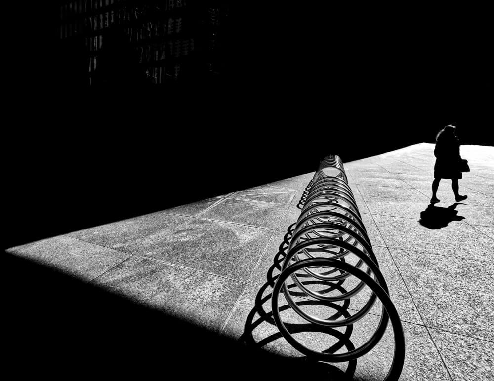 Urban Geometric Silhouette by Jasmine Zhang — canvas wall art
