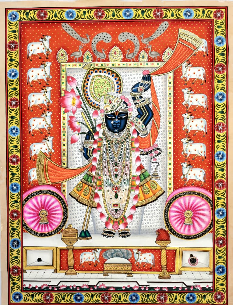 Vibrant Indian Shrinathji by IMAGINEERS STUDIO — canvas wall art