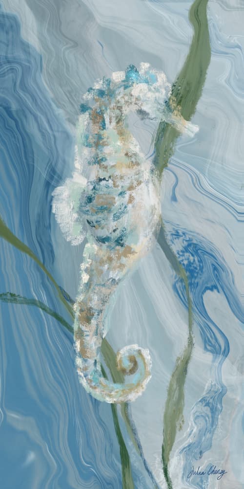 Seahorse by Julia Cheney — canvas wall art