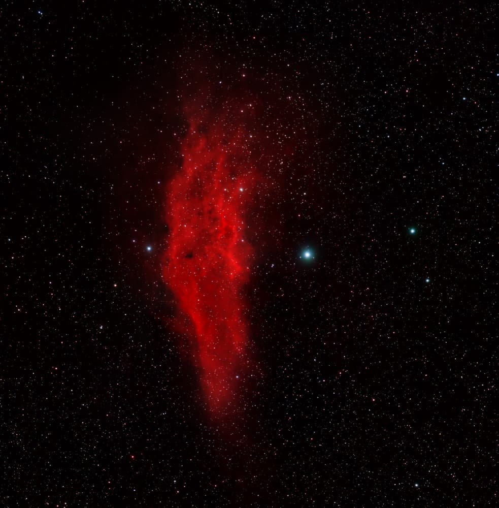Vibrant Cosmic Nebula by Bruce Li — canvas wall art
