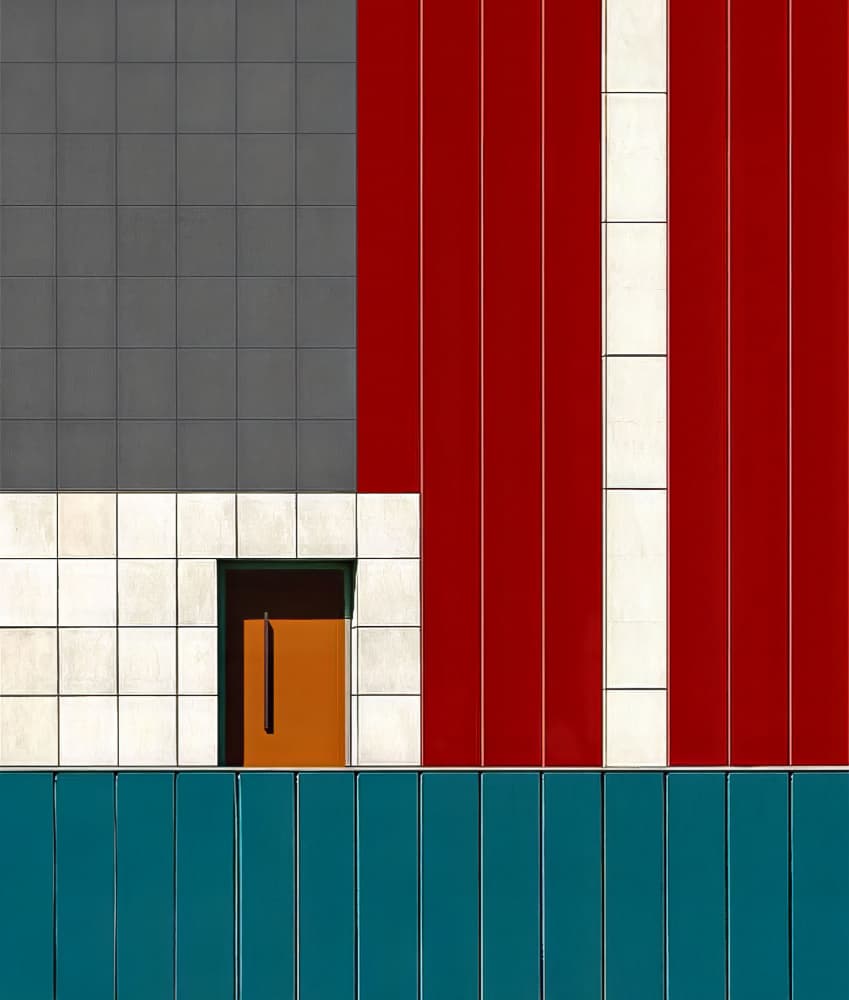 Vibrant Architectural Lines by Arnon Orbach — canvas wall art