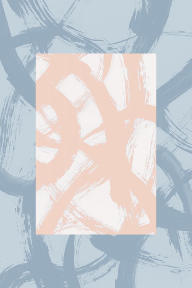 Abstract Brush Strokes 98A by Mareike Böhmer — canvas wall art