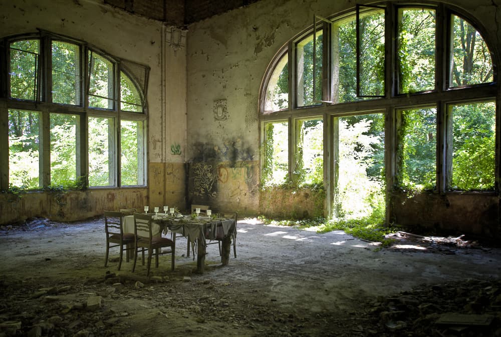 Forgotten Dinner Party by Friedhelm Hardekopf — canvas wall art