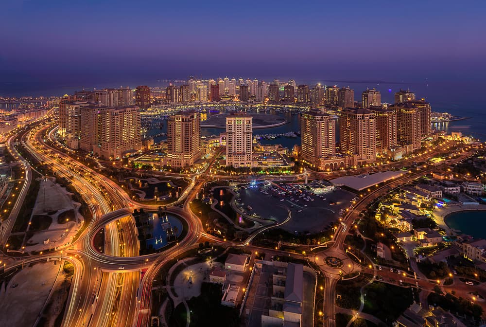 Vibrant Cityscape Evening by Ahmed Lashin — canvas wall art