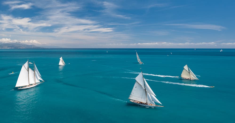 Ocean Sailboat Race by Marc Pelissier — canvas wall art