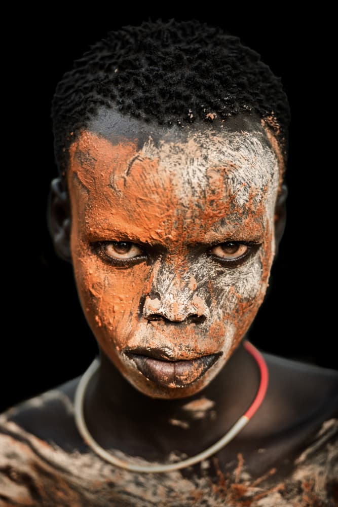 Intense Tribal Child by Trevor Cole — canvas wall art