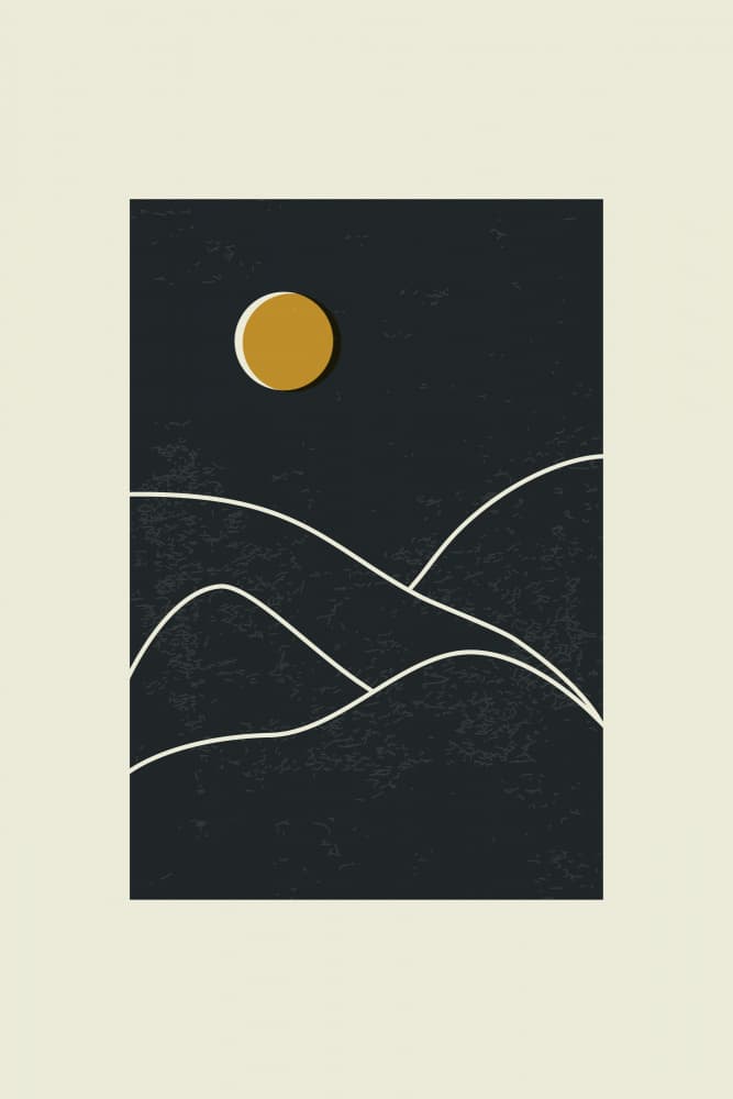 Abstract Twilight Landscape by jay stanley — canvas wall art