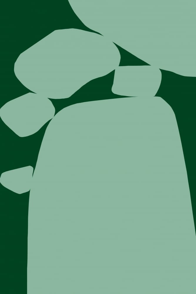 Fluid Green Abstract by Treechild — canvas wall art