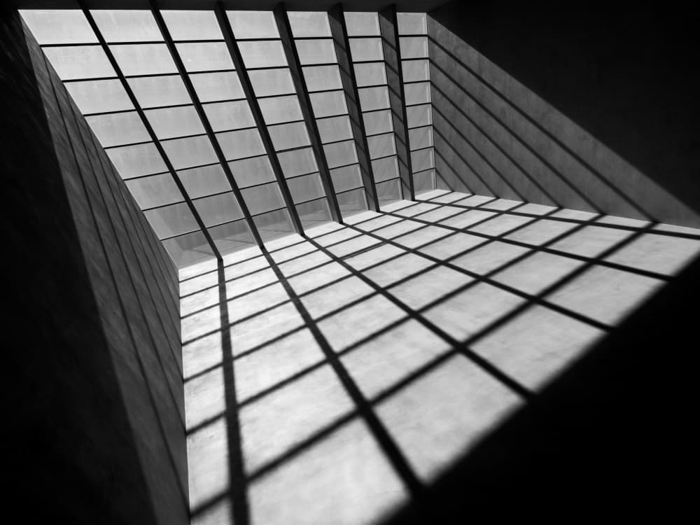 Geometric Light and Shadow by Magdalena Roeseler — canvas wall art