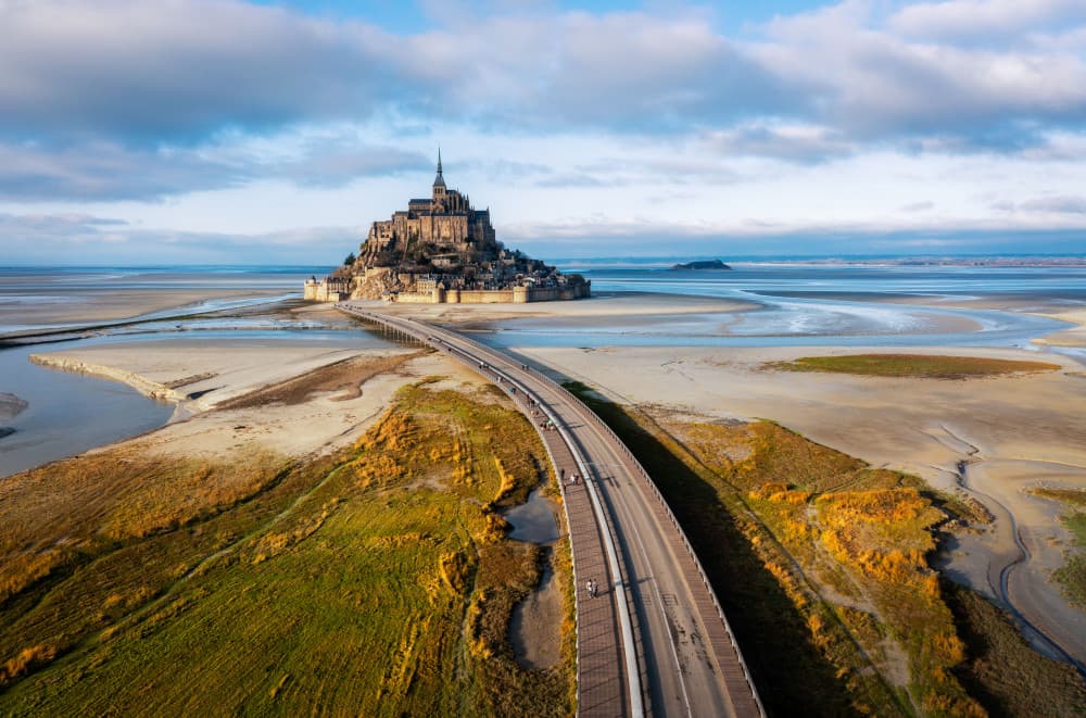 Mont Saint Michel Island by Srecko Jubic — canvas wall art