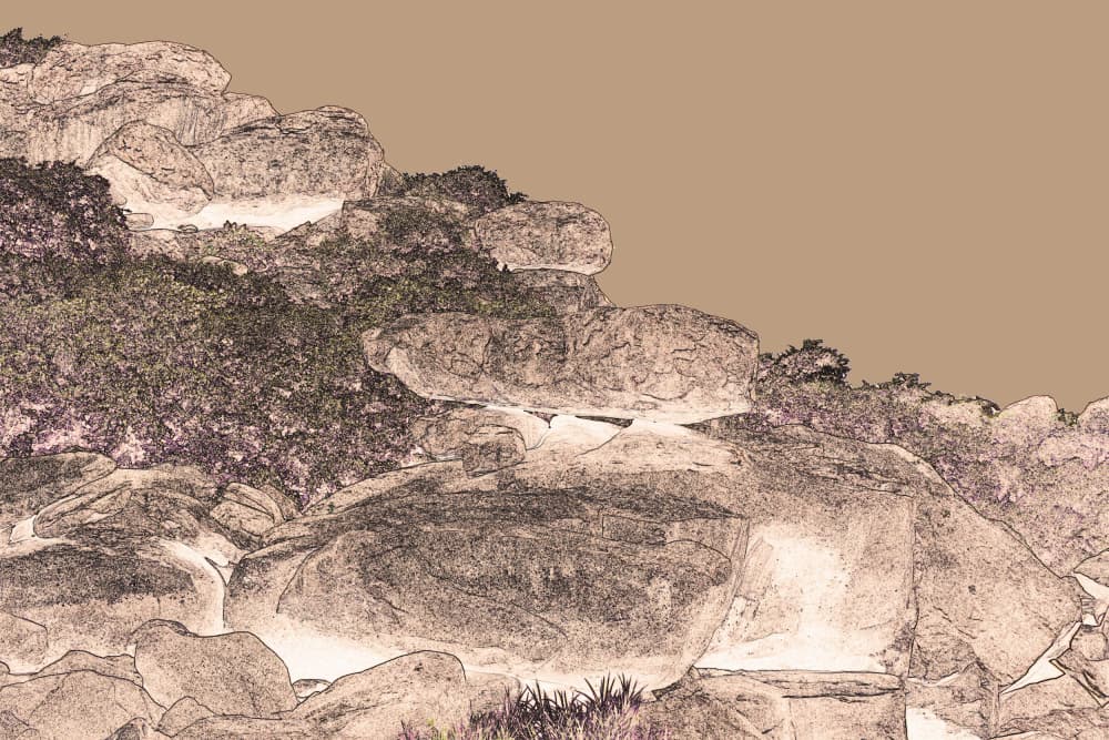 Abstract Stone Formations by Santhosh ch — canvas wall art
