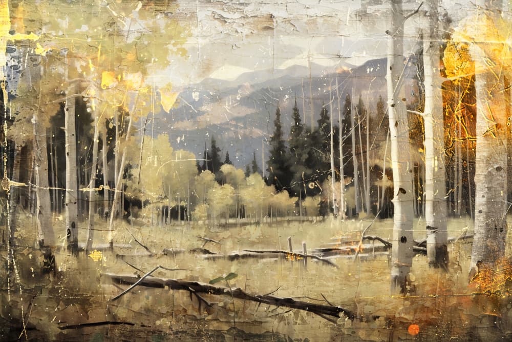 Golden Aspen Forest by Rafal Kulik — canvas wall art
