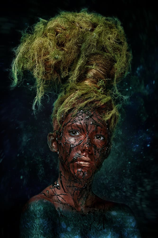 Dark Earth Goddess by Ivan Kovalev — canvas wall art