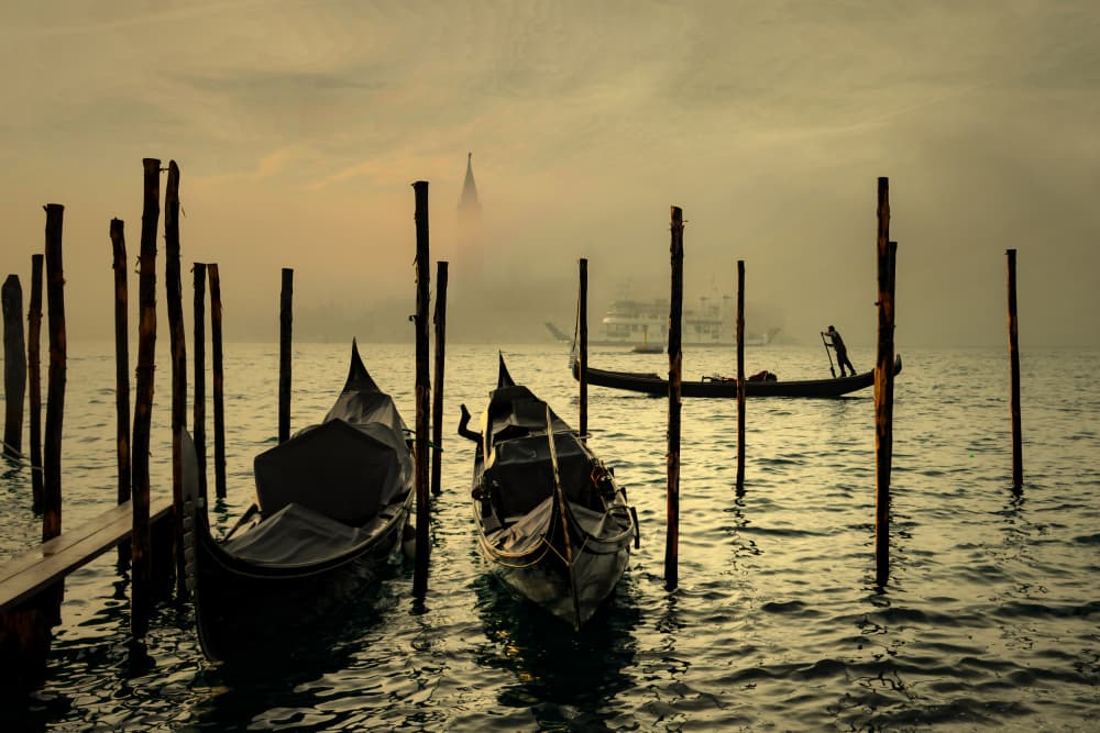 Misty Venice Morning by Isabelle DUPONT — canvas wall art
