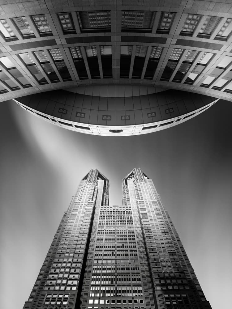 Metropolitan Architecture Up by Akira TAKAUE — canvas wall art