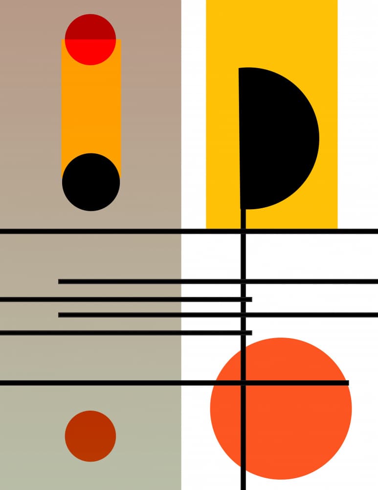 Geometric Color Balance by Nicholas — canvas wall art