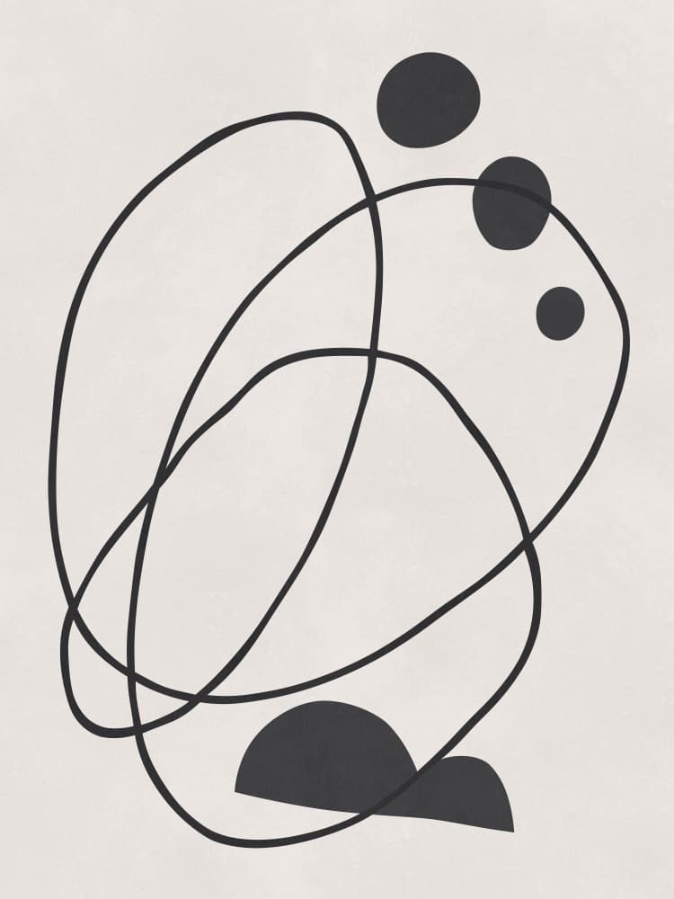 Flowing Abstract Forms by Vitor Costa — canvas wall art