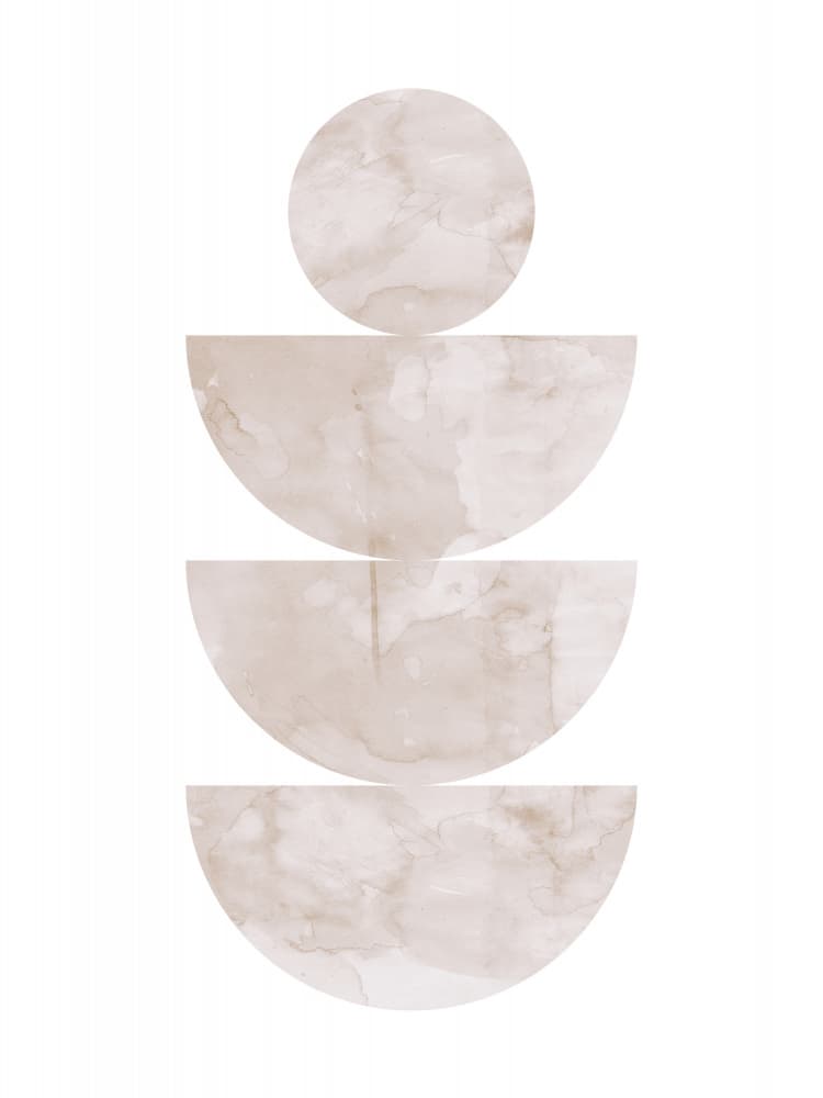 Subtle Geometric Stack by Vitor Costa — canvas wall art