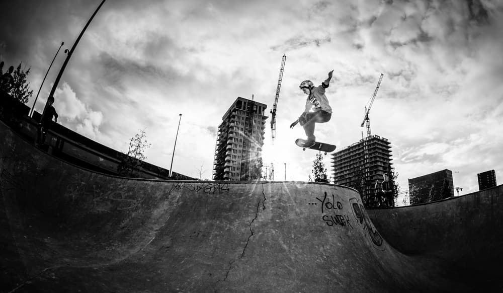 Urban Skater Jump by Eric Verbiest — canvas wall art