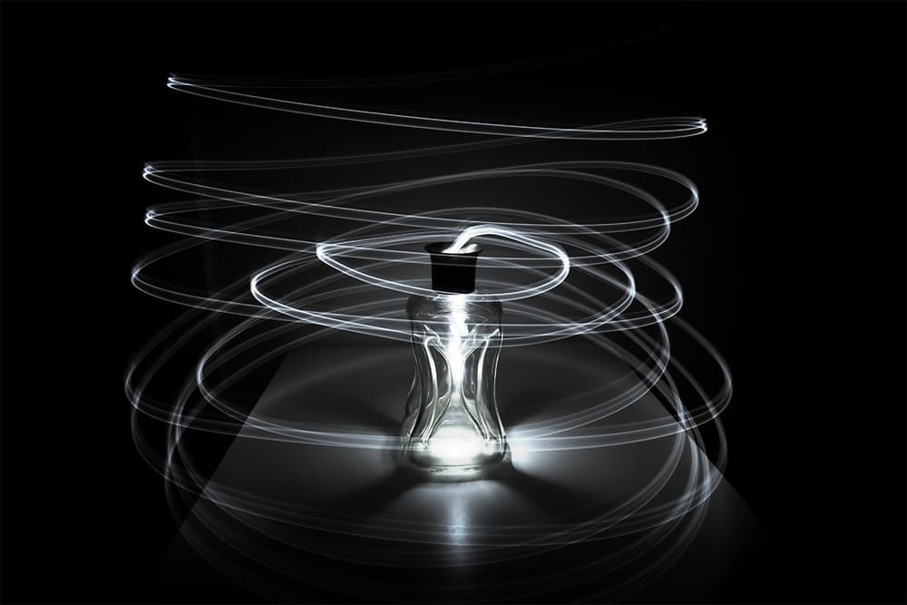 Luminous Glass Swirl by Leif Løndal — canvas wall art