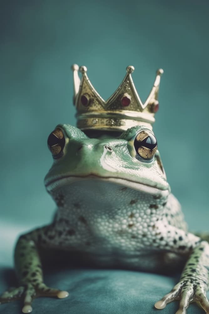 Regal Amphibian by Treechild — canvas wall art