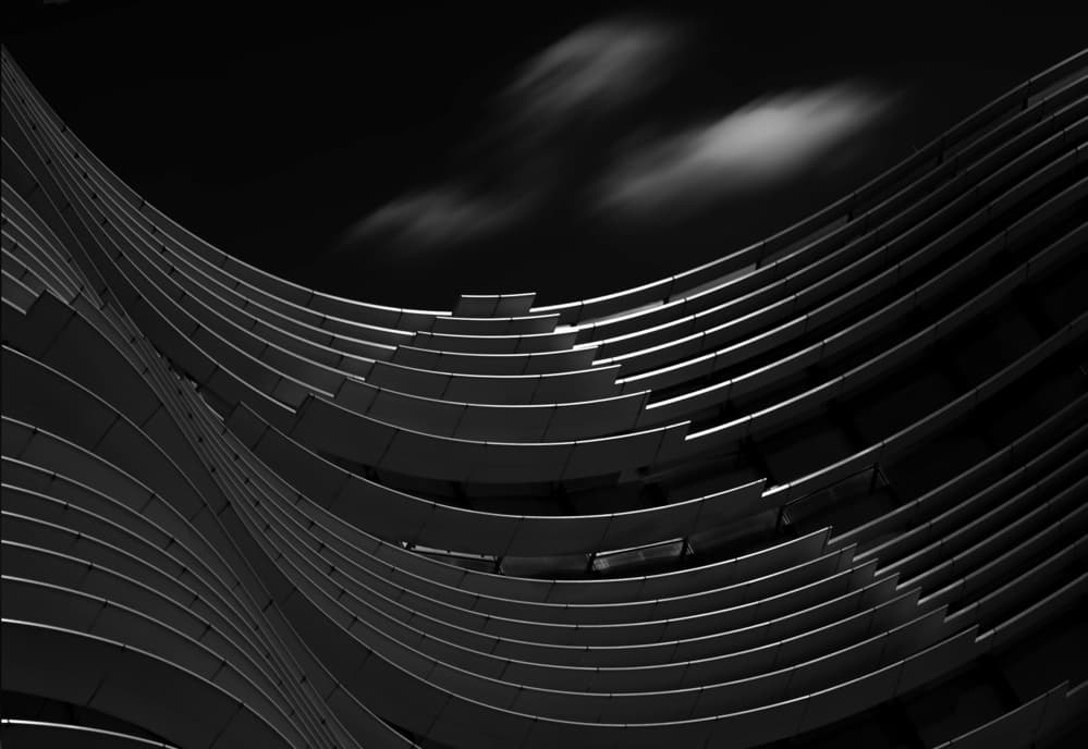 Flowing Modern Curves by Hans-Wolfgang Hawerkamp — canvas wall art