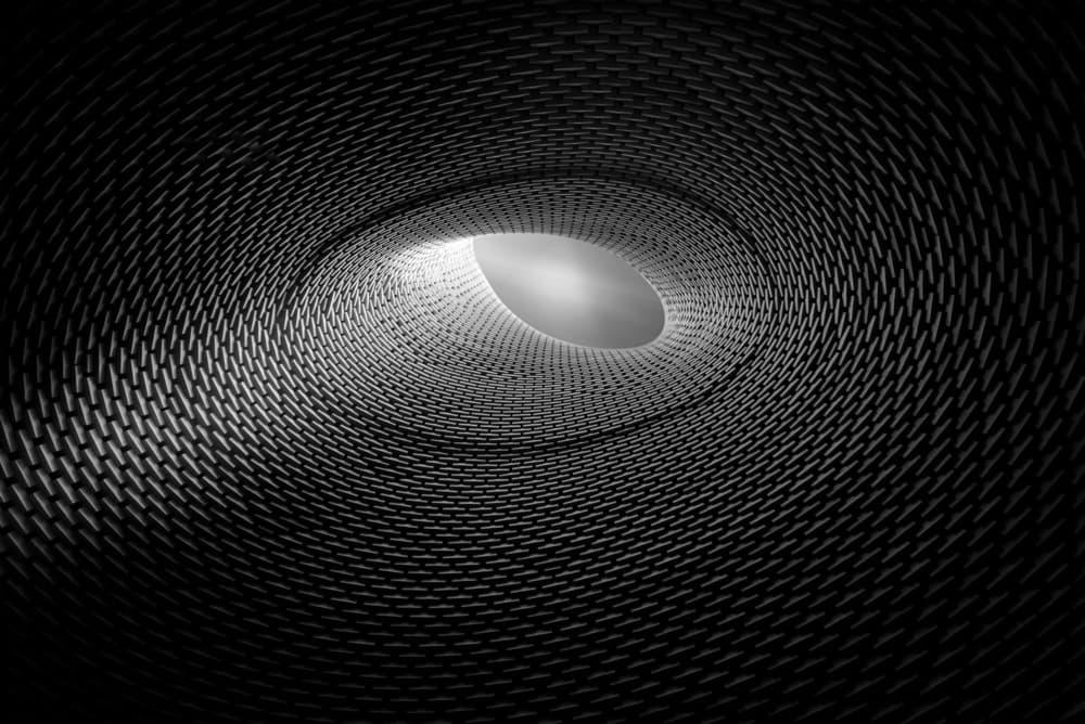 Abstract Light Tunnel by Eli Matityahu — canvas wall art