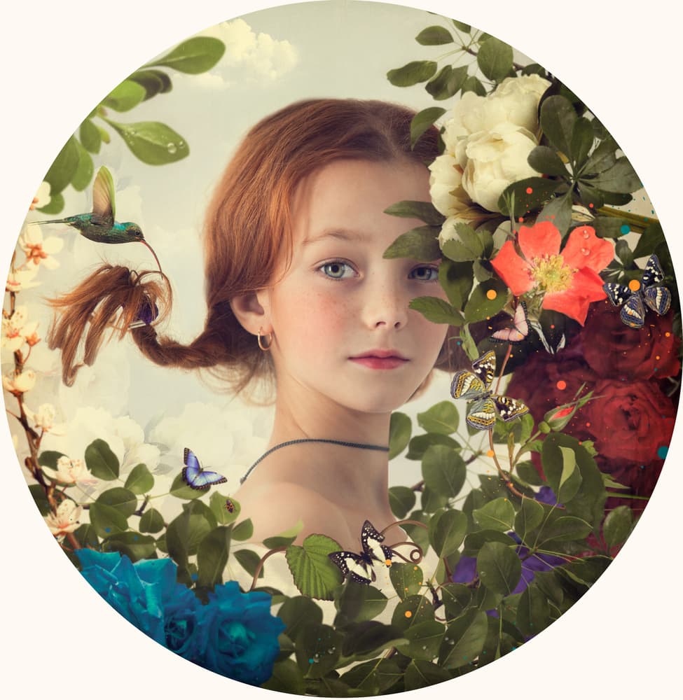 Enchanted Garden Child by Svetlana Melik-Nubarova — canvas wall art