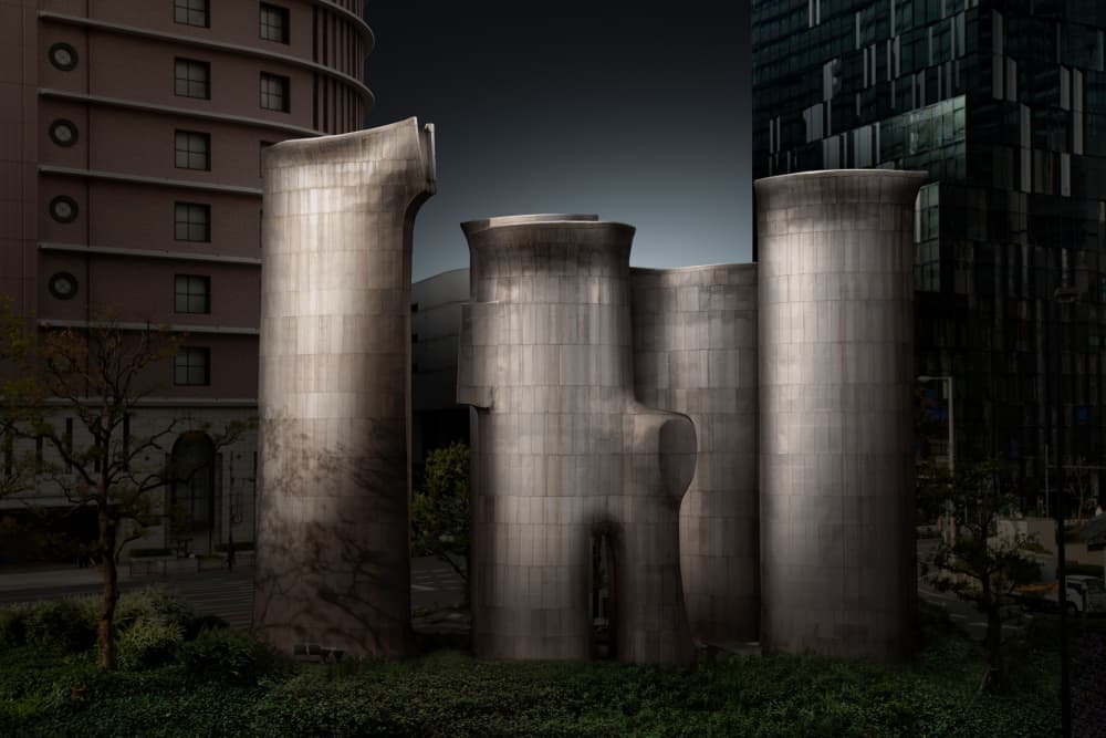 Dark Urban Structures by Shuchuan Liu — canvas wall art