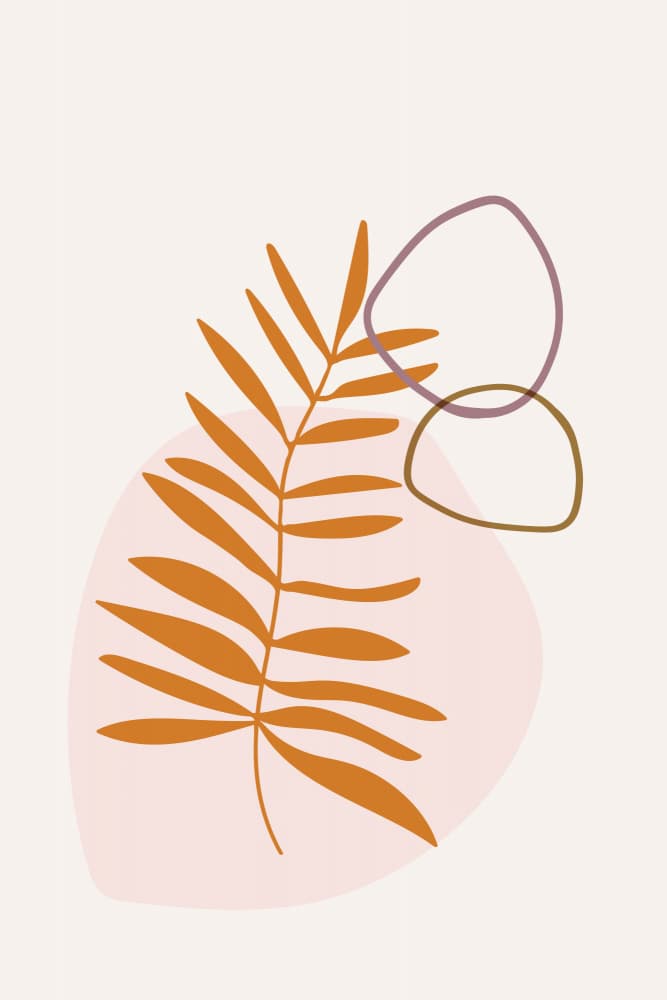 Boho Palm Abstract by Dina Dankers — canvas wall art
