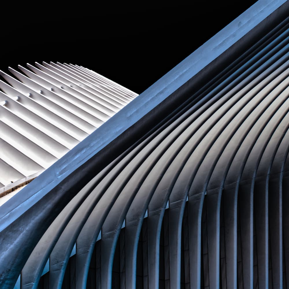 Curved Architectural Forms by Patrick Compagnucci — canvas wall art