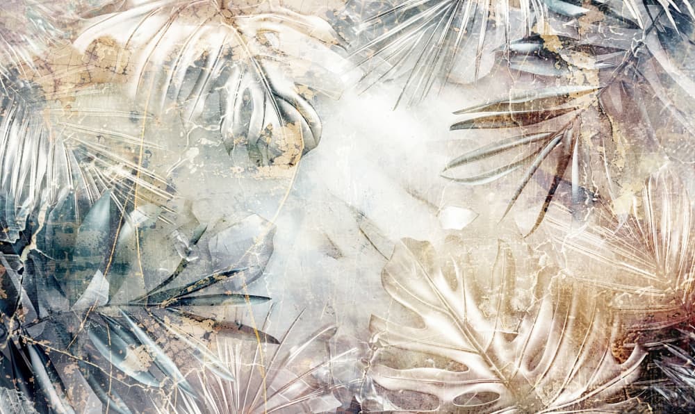 Leaves Floral Art Illustration 02 by Rafal Kulik — canvas wall art