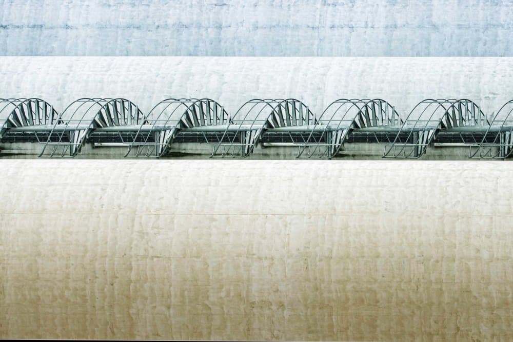 Rhythmic Industrial Arches by Stephan Rückert — canvas wall art
