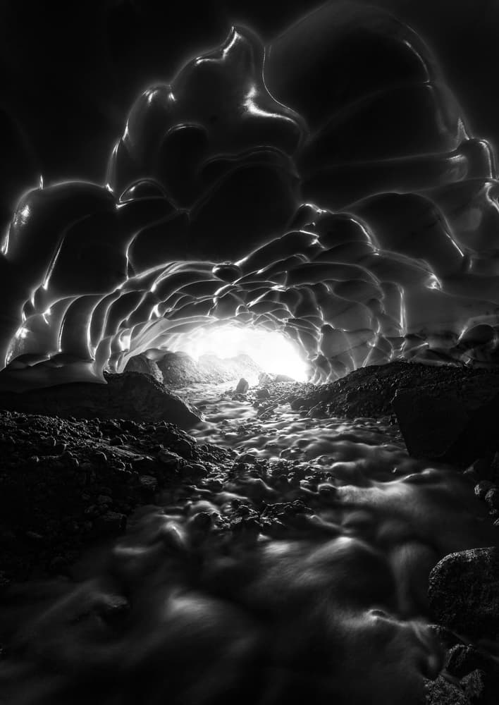 Glowing Ice Tunnel by James S. Chia — canvas wall art