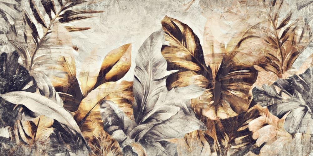 Vintage Tropical Leaves by Rafal Kulik — canvas wall art