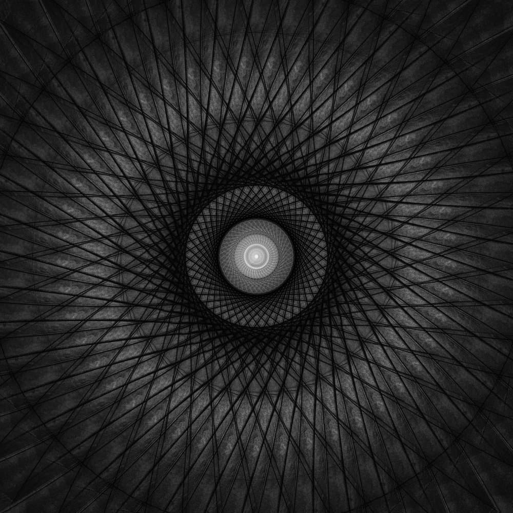Infinite Light Tunnel by Lotte Grønkjær — canvas wall art