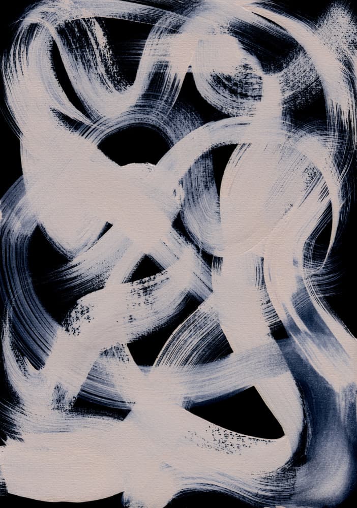 Abstract Brush Strokes 164 by Mareike Böhmer — canvas wall art