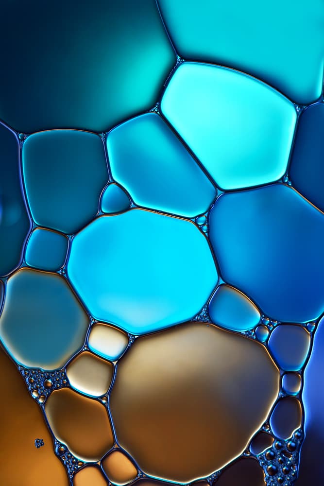 Aqua Gold Abstract by Heidi Westum — canvas wall art