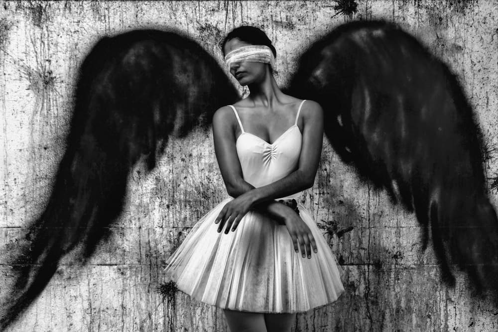 Dark Angel Ballerina by Paulo Medeiros — canvas wall art
