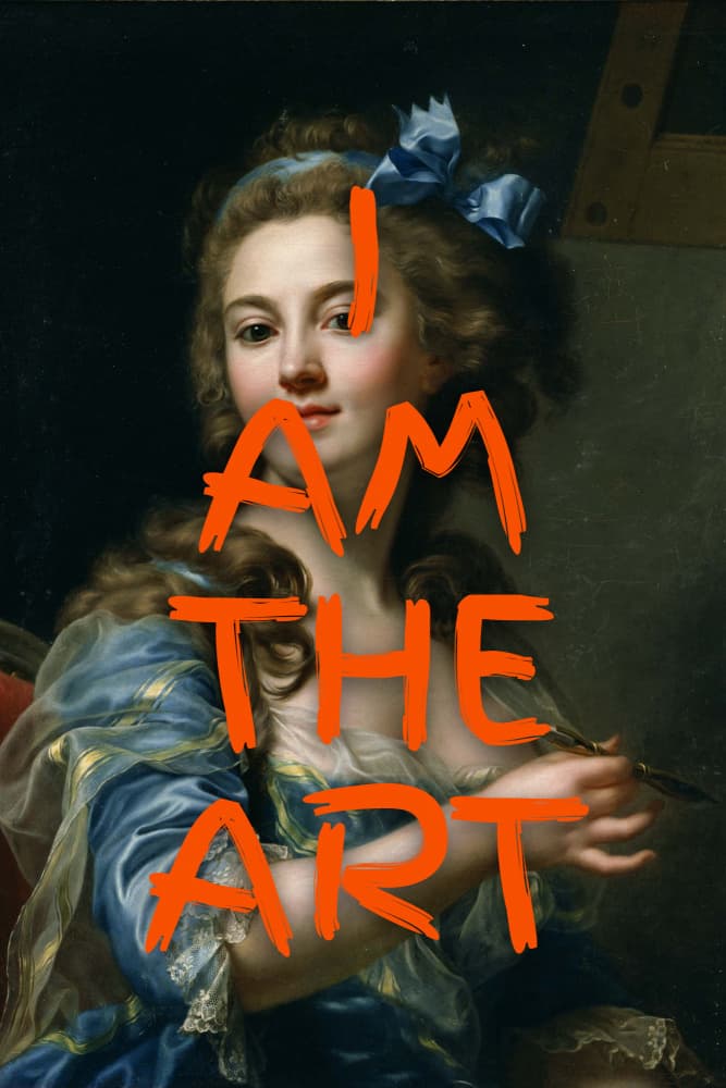 I Am The Art Portrait by Wild Violets — canvas wall art