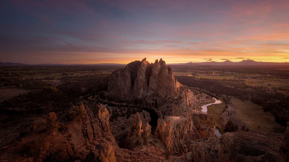 Golden Hour Canyon Vista by Johnny Zhang — canvas wall art