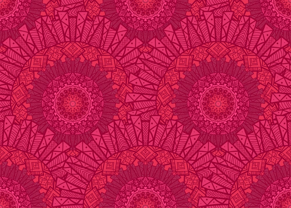 Pink Mandala Pattern by Marika Barsrsind — canvas wall art