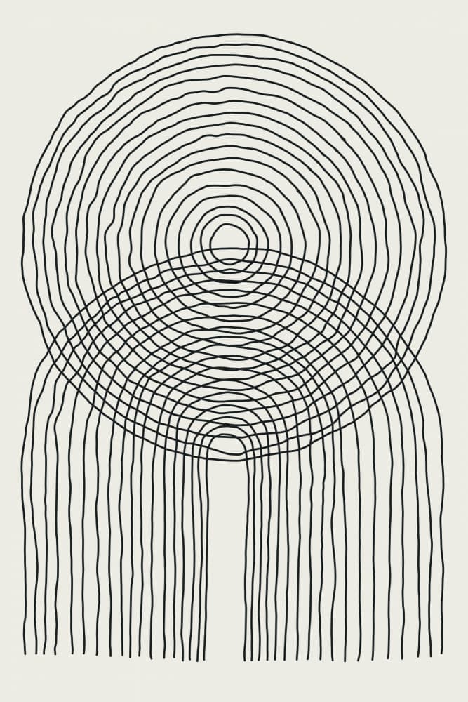 Concentric Arches Abstract by jay stanley — canvas wall art